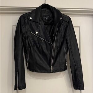 Blank NYC Black Leather Moto Jacket